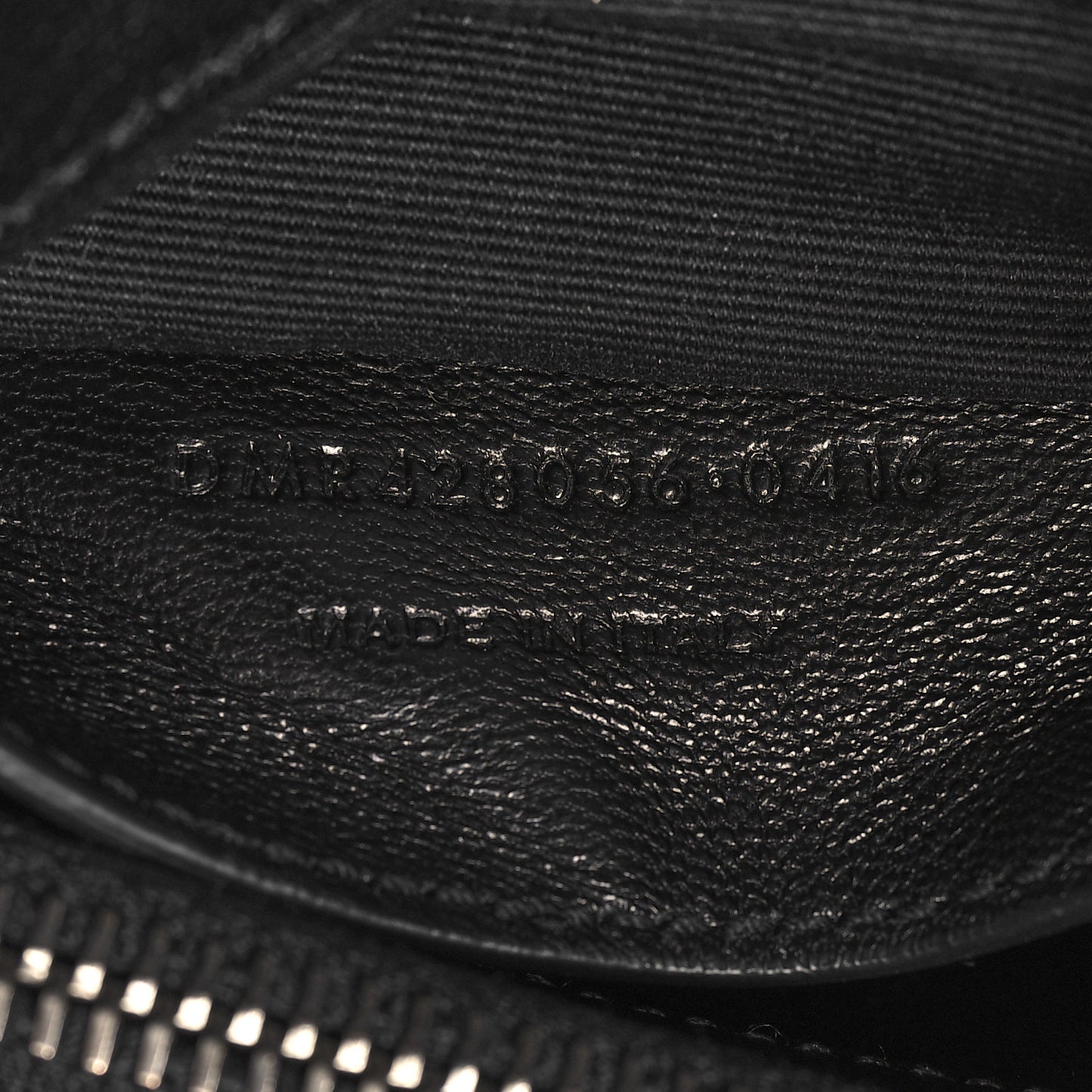 Sheepskin Matelasse Chevron Monogram Medium College Bag Black