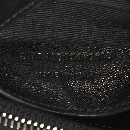 Saint Laurent Sheepskin Matelasse Chevron Monogram Medium College Bag Black 7 of 11