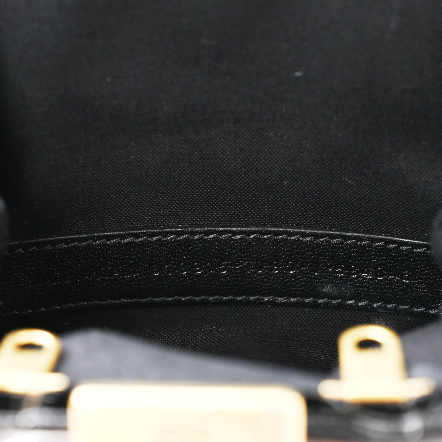 Balenciaga Shiny Supple Calfskin Logo Crocodile Embossed Cloud Coin Purse Black White 7 of 11