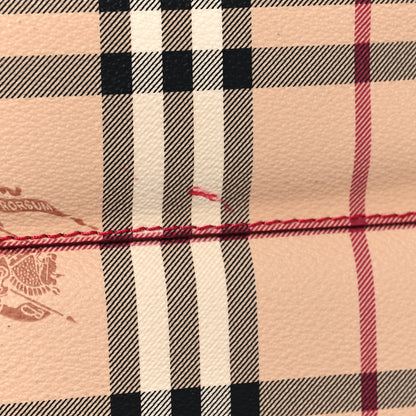Burberry Haymarket Check Small Knots Canterbury Tote Pink 9 of 13