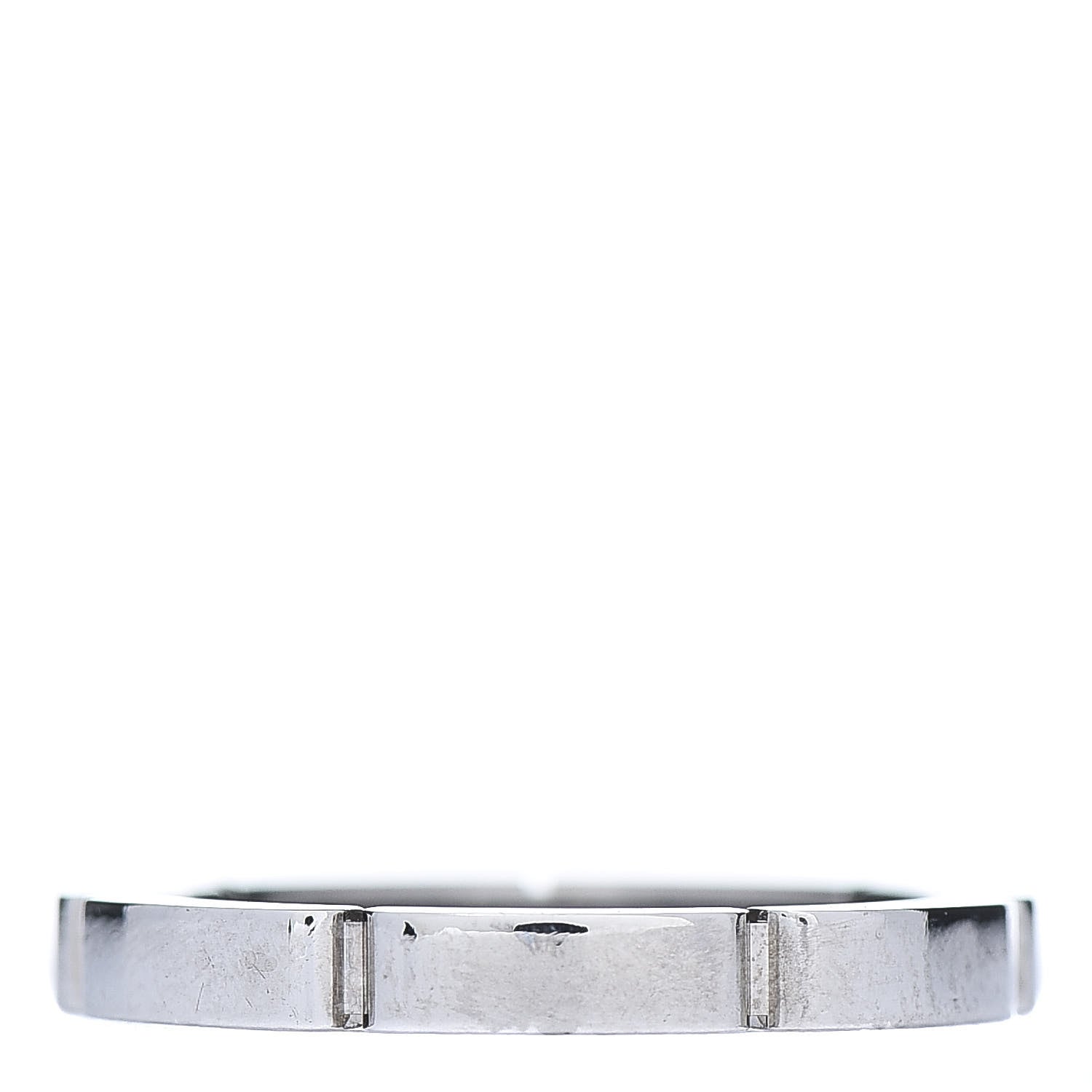 Cartier 18K White Gold 2.5mm Maillon Panthere Wedding Band Ring 52 6 3 of 5