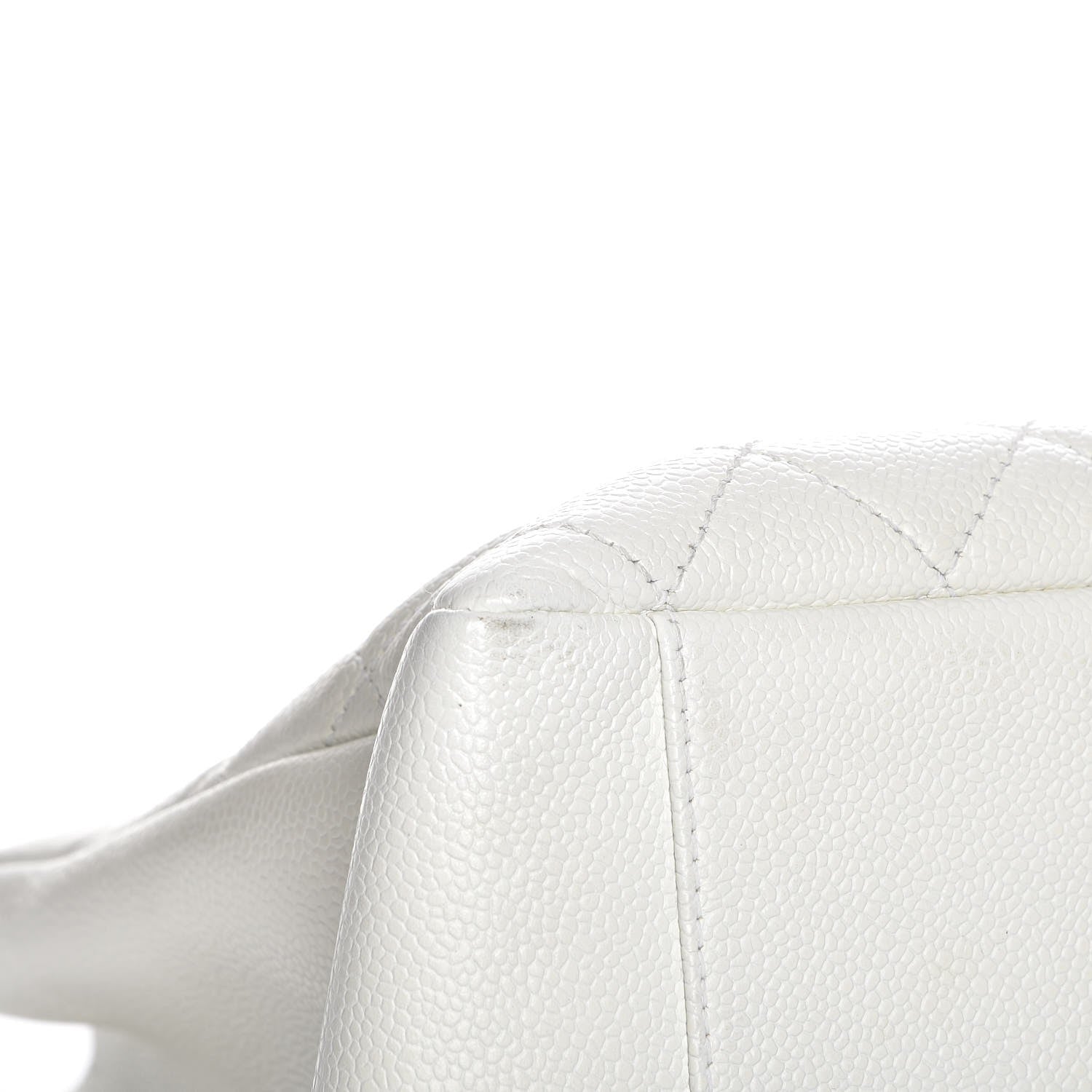 Chanel Caviar Quilted Grand Shopping Tote GST White 10 of 10