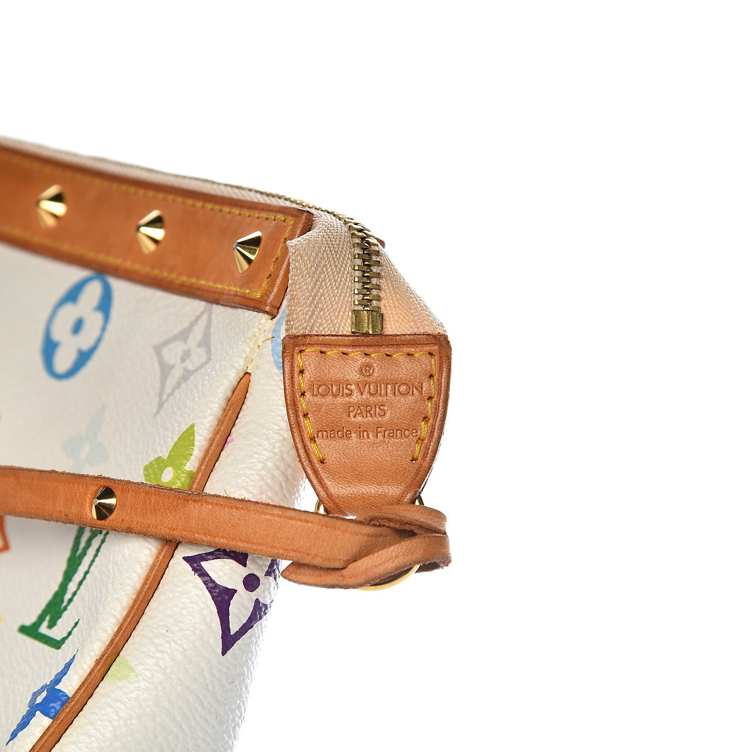 Louis Vuitton Monogram Multicolor Pochette Accessories White 7 of 10