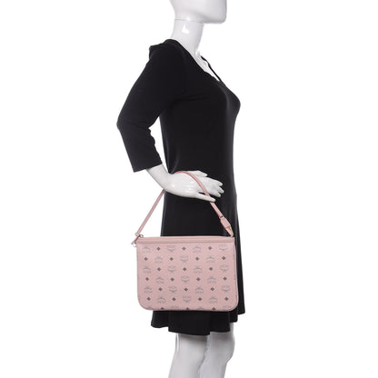 MCM Visetos Liz Shopper Tote Pouch Light Pink 2 of 7