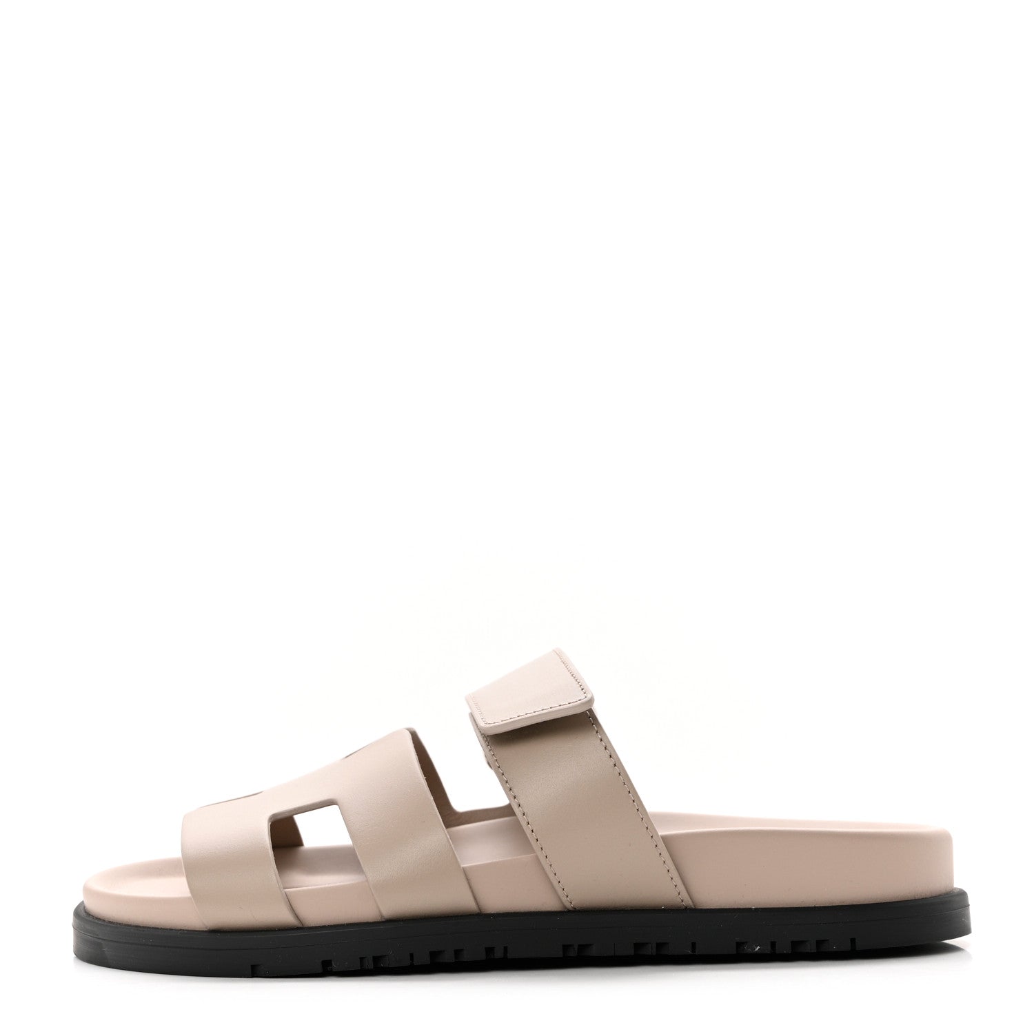 Hermes Calfskin Womens Chypre Sandals 36 Beige Mastic 1 of 9