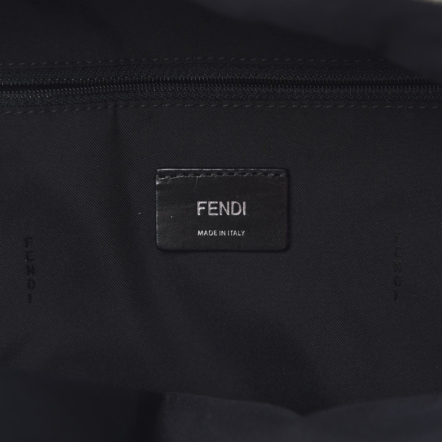 Fendi Nylon Vitello Elite Monster Eyes Rounded Backpack Blue Scuro White Multicolor 5 of 13