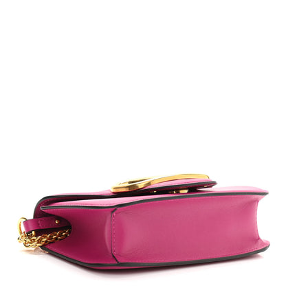Valentino Garavani Calfskin Vlogo Small Loco Shoulder Bag Rose Violet 4 of 11