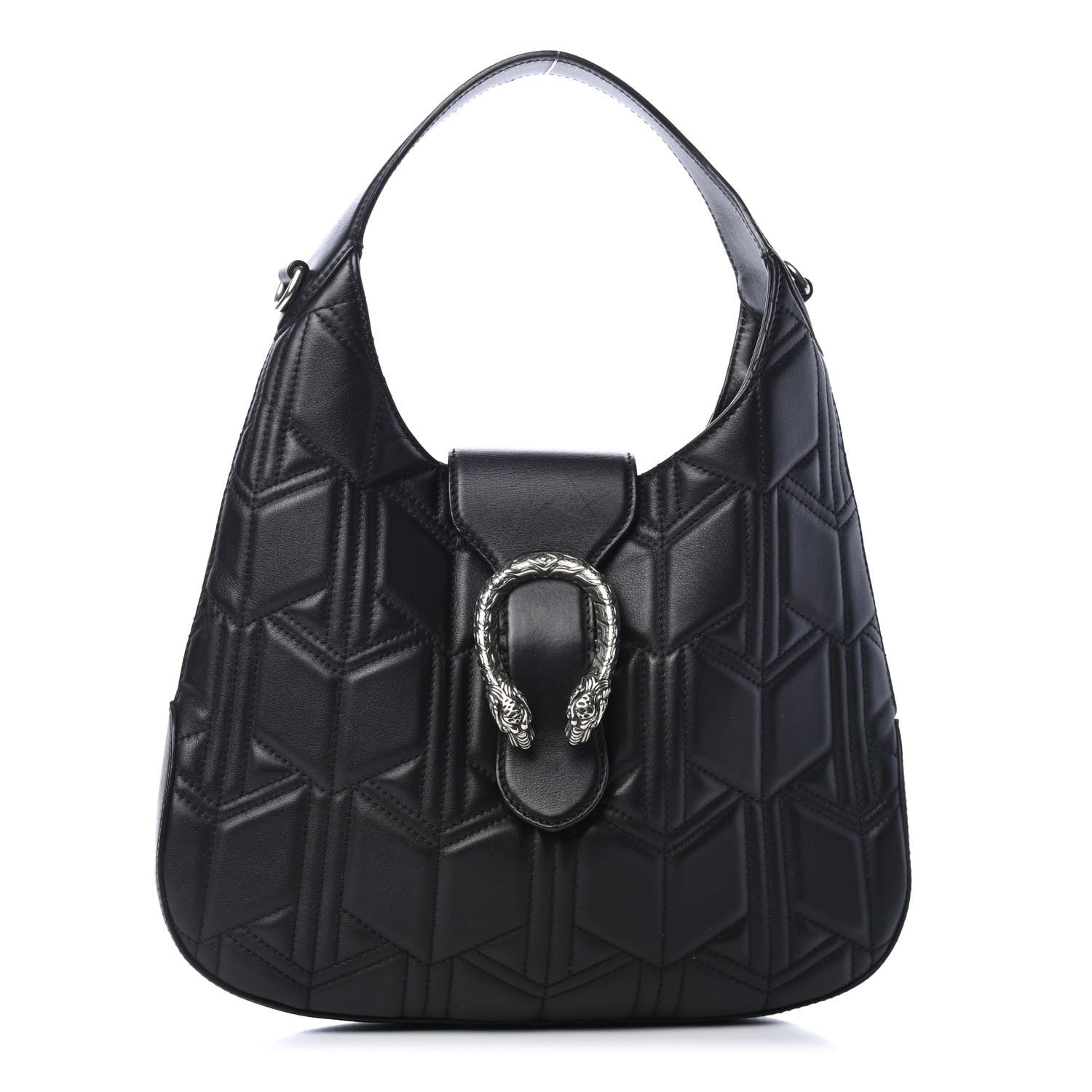 Gucci Calfskin Web Quilted Medium Dionysus Hobo Black 1 of 4