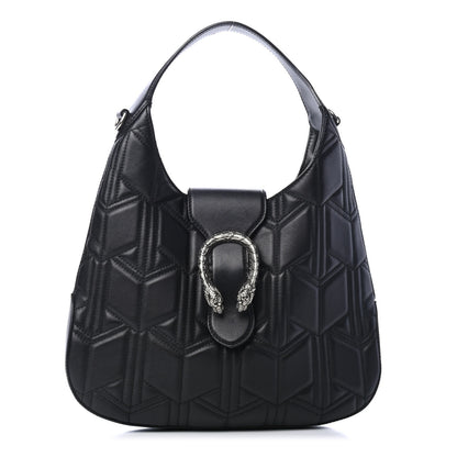 Gucci Calfskin Web Quilted Medium Dionysus Hobo Black 1 of 4