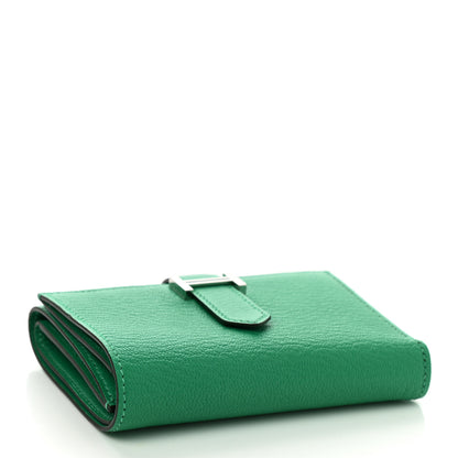 Hermes Chevre Mysore Tri-Fold Compact Bearn Wallet Menthe 4 of 8