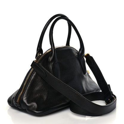 Miu Miu Goatskin Madras Bauletto Black 3 of 9