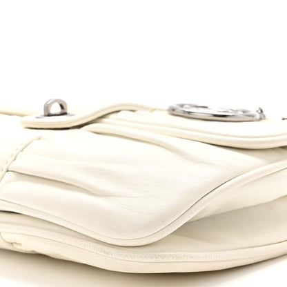 Chanel Lambskin Quilted Pile Ou Face Flap White 10 of 10