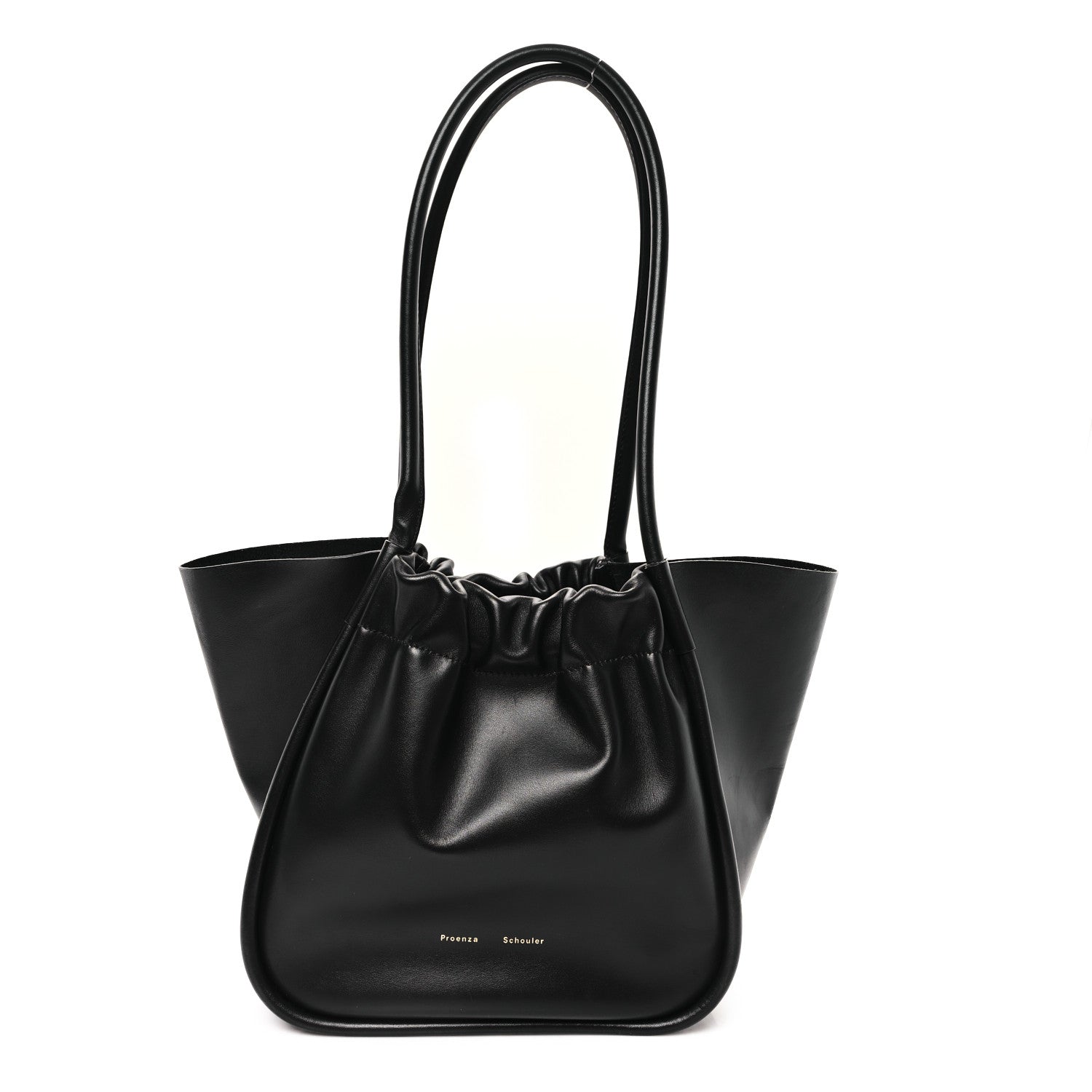 Proenza Schouler Calfskin Large Ruched Tote Black 1 of 12