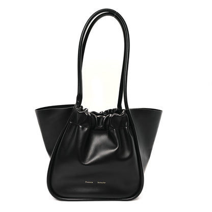 Proenza Schouler Calfskin Large Ruched Tote Black 1 of 12