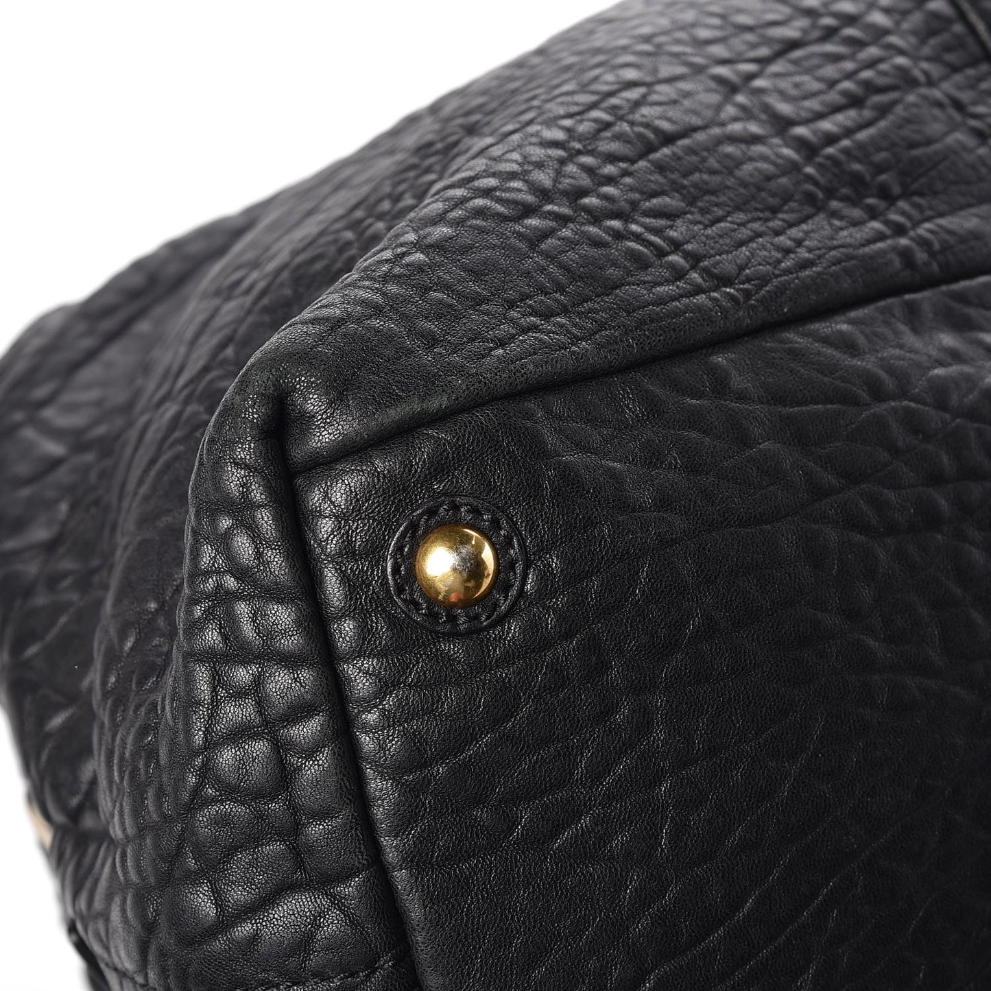Pebbled Lambskin Medium Easy Sac Black