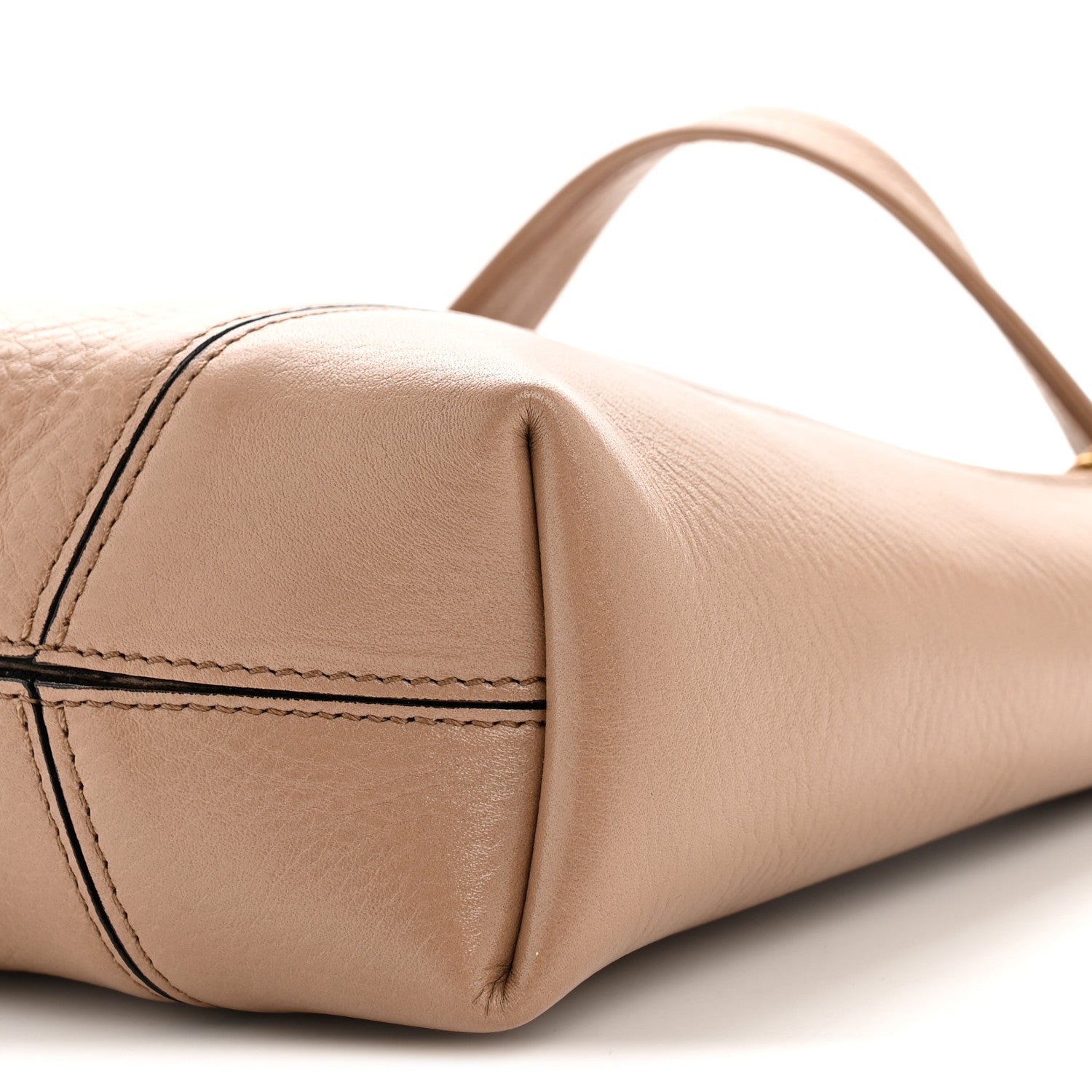 Chloe Grained Calfskin Small Spin Tote Woodrose 10 of 10
