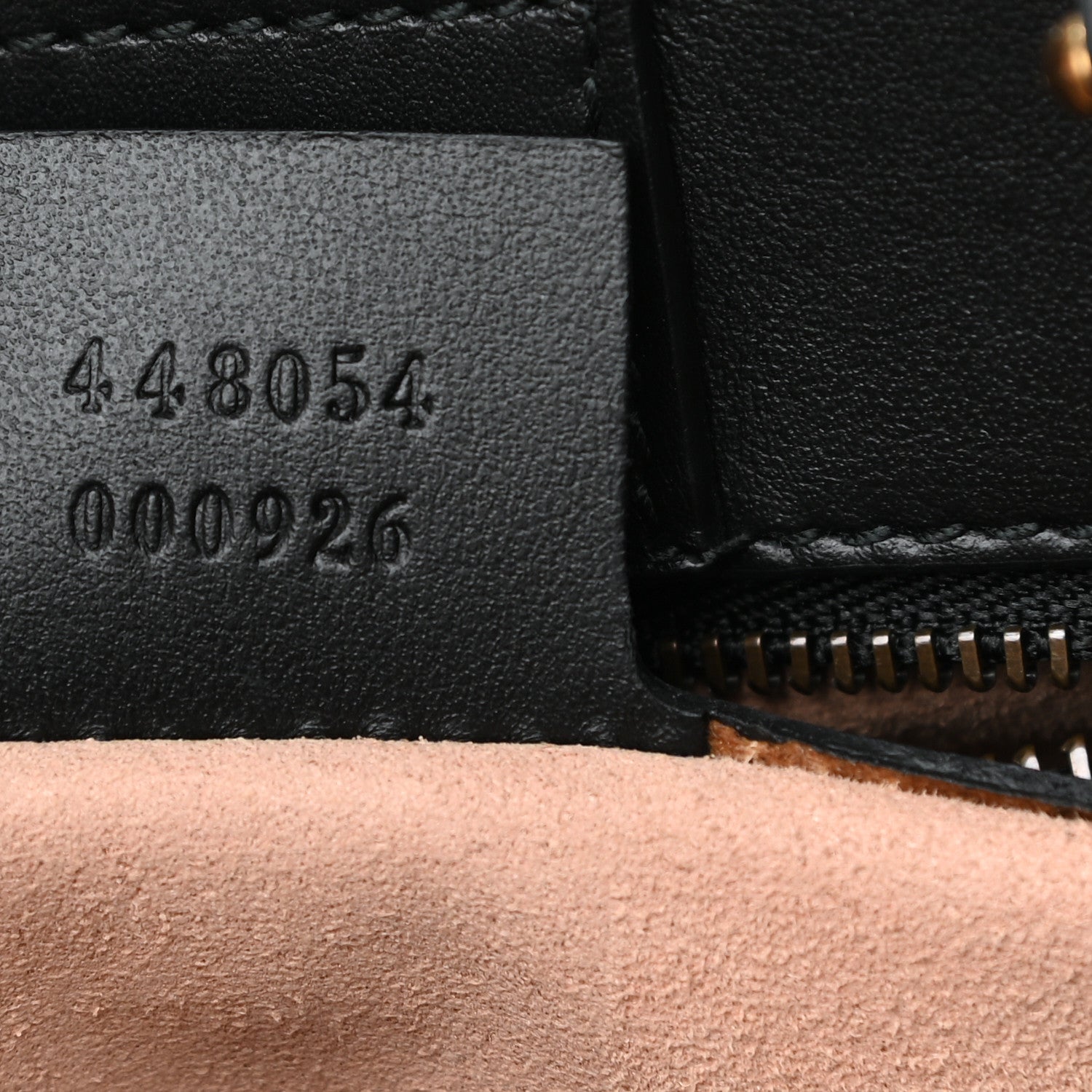 Gucci Calfskin Matelasse Small GG Marmont Tote Black 6 of 9