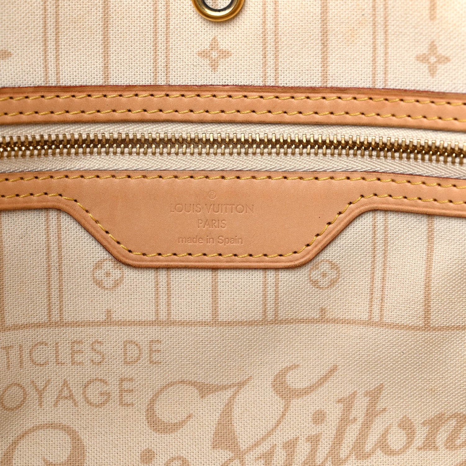 Louis Vuitton Damier Azur Neverfull MM 6 of 23