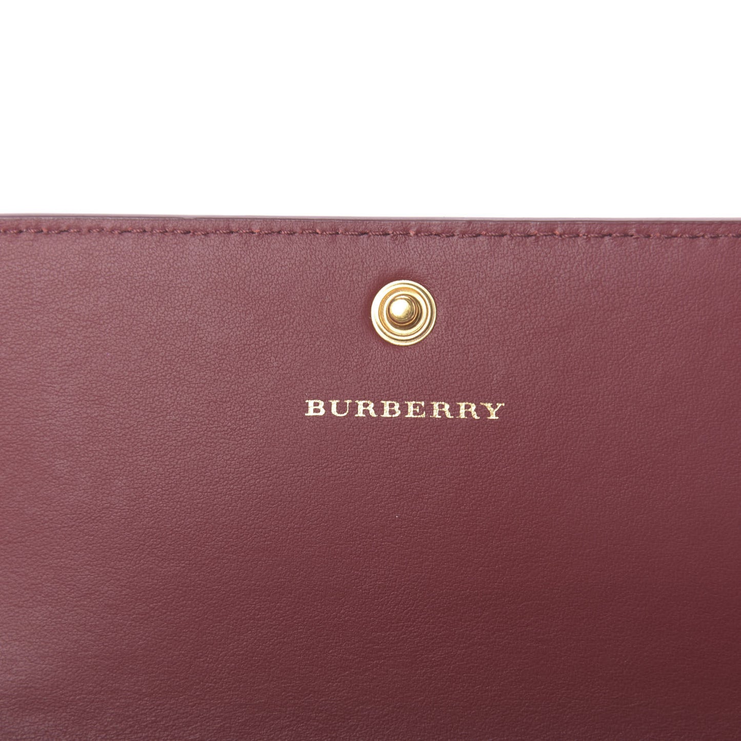 Vintage Check Continental Wallet Crimson