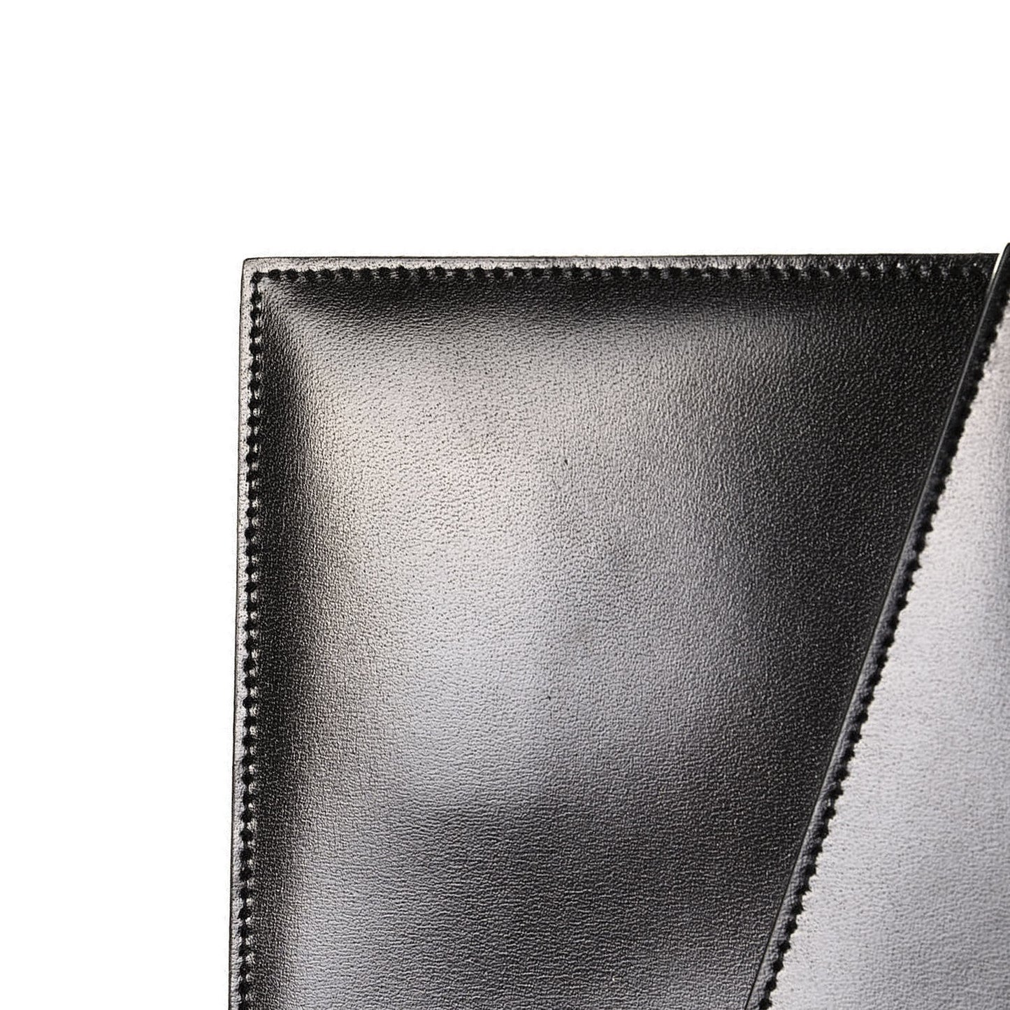 Smooth Shiny Calfskin Monogram Uptown Pouch Black