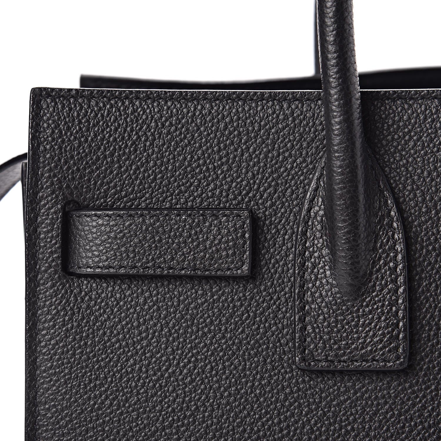Saint Laurent Grained Calfskin Baby Sac De Jour Black 9 of 12
