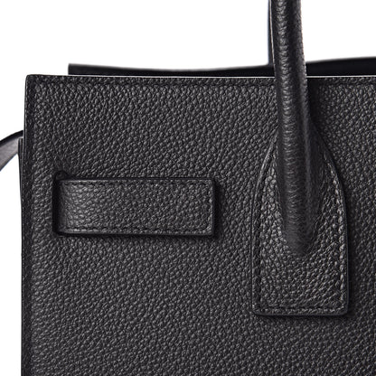 Saint Laurent Grained Calfskin Baby Sac De Jour Black 9 of 12