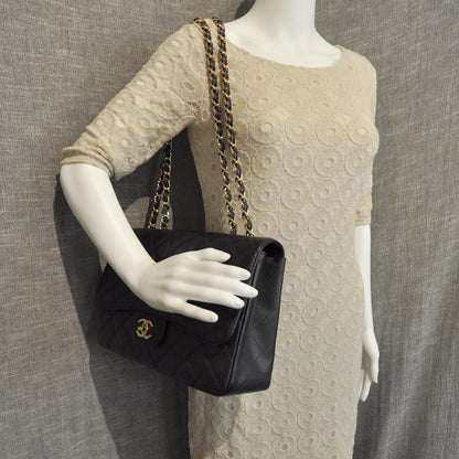 Chanel Caviar Jumbo Flap Black GHW 2 of 9