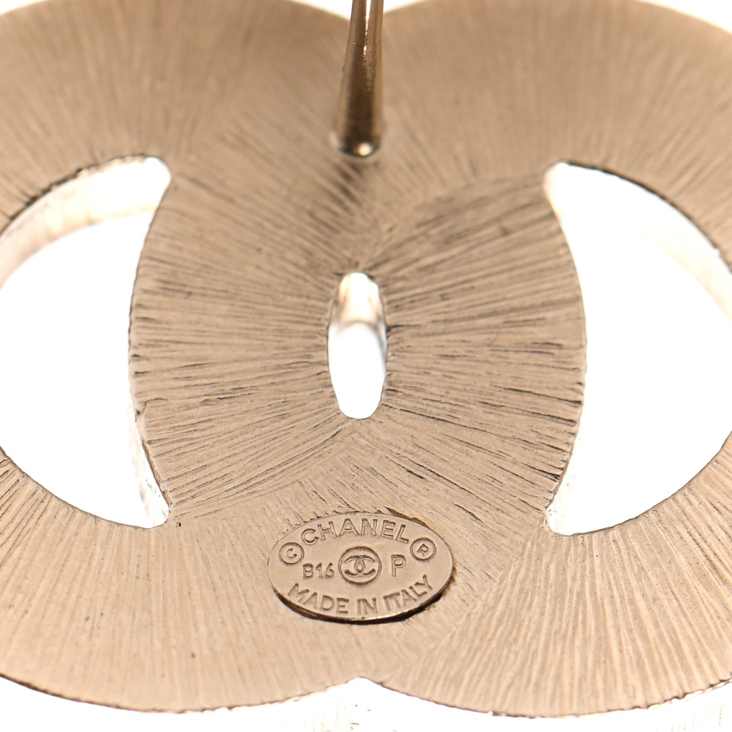 Chanel Resin Pearl CC Earrings Black Gold 4 of 4