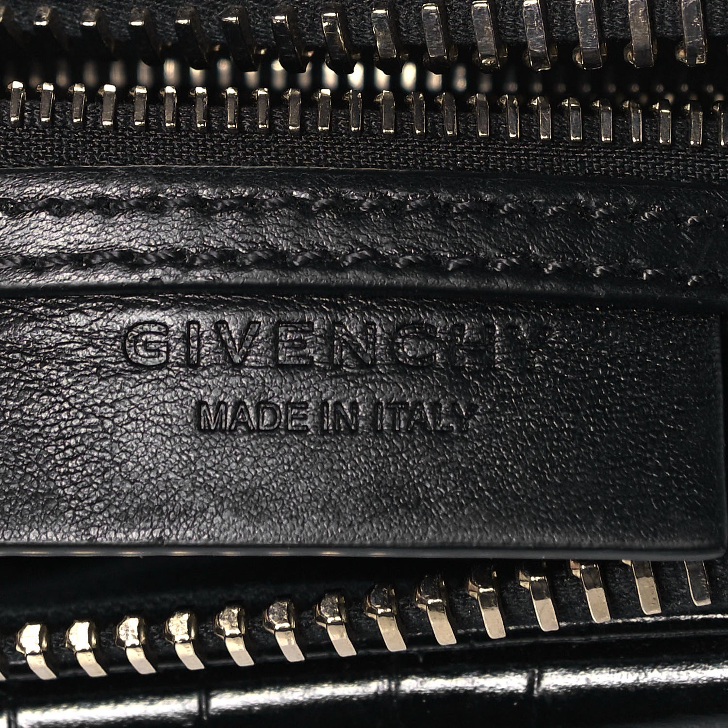 Givenchy Calfskin Crocodile Embossed Mini Antigona Black 5 of 8