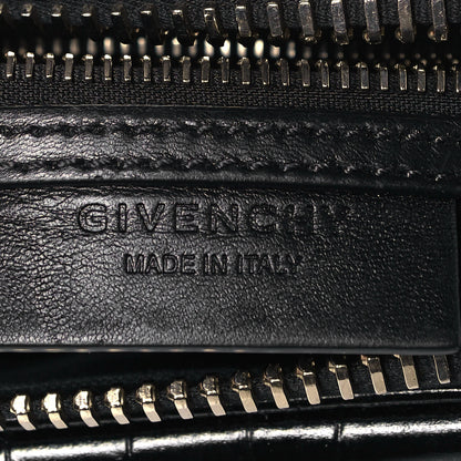 Givenchy Calfskin Crocodile Embossed Mini Antigona Black 5 of 8