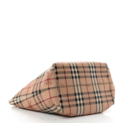 Burberry Haymarket Check Small Salisbury Tote Chocolate 4 of 11