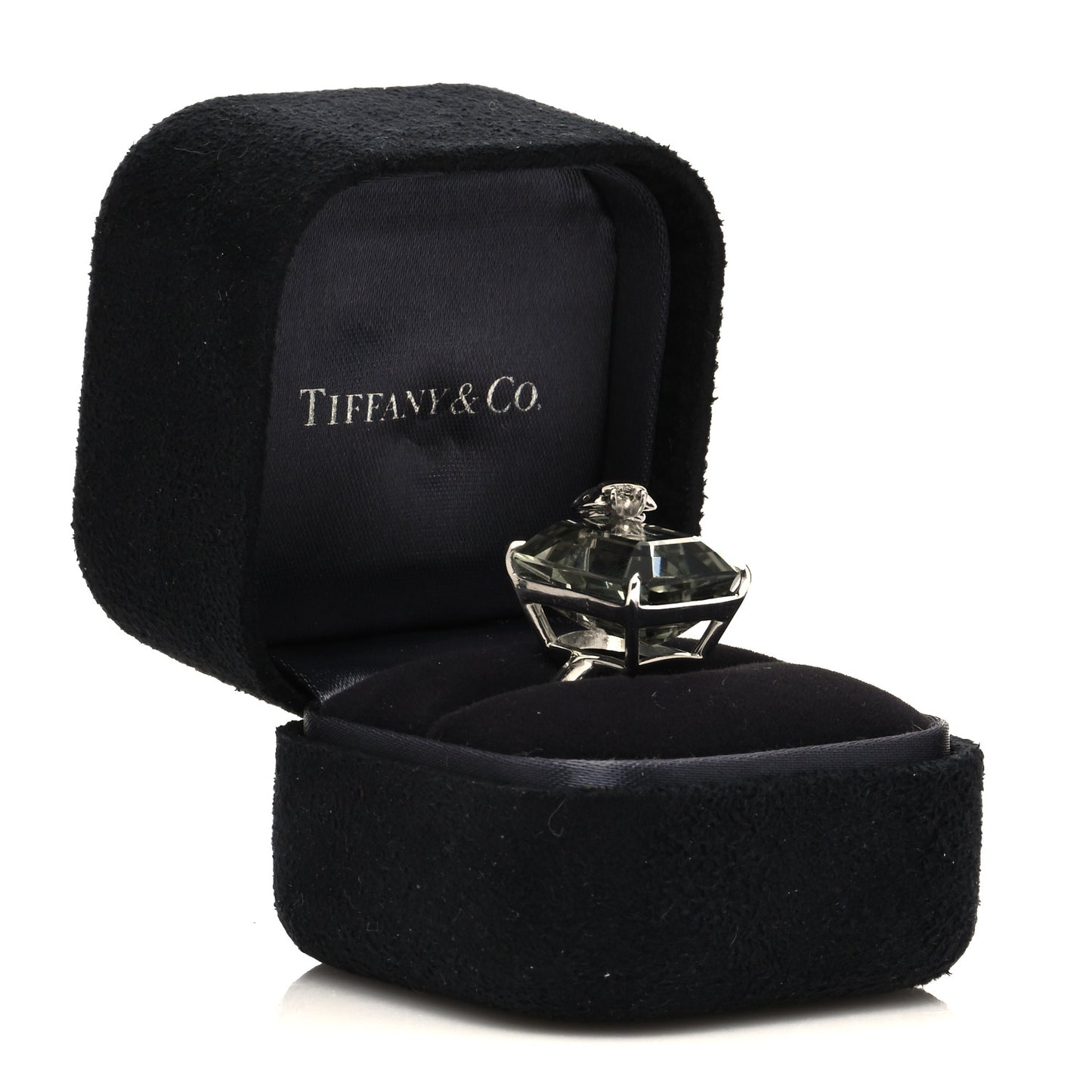 Sterling Silver 18K Rose Gold Prasiolite Return to Tiffany Love Bugs Ladybug Ring 52 6