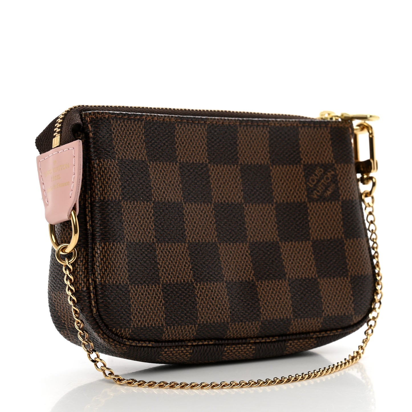 Damier Ebene 2020 Christmas Animation Big Wheel Mini Pochette Accessories Rose Ballerine