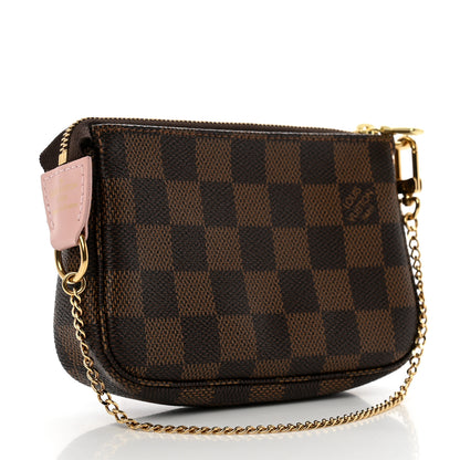 Louis Vuitton Damier Ebene 2020 Christmas Animation Big Wheel Mini Pochette Accessories Rose Ballerine 4 of 7