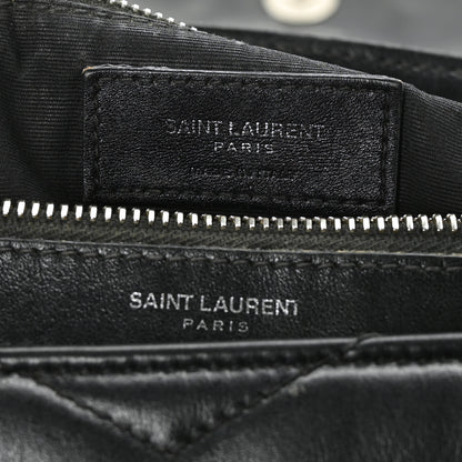 Saint Laurent Calfskin Y Quilted Monogram Large Loulou Chain Satchel Black 8 of 12
