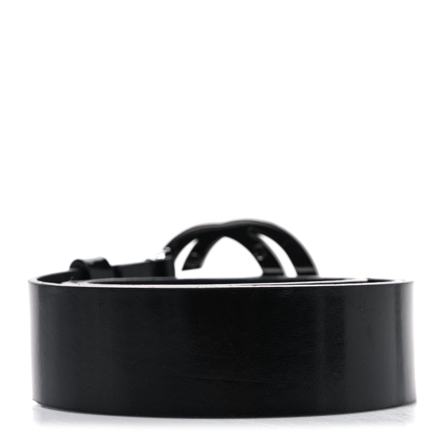 Patent Calfskin Interlocking G Belt 90 36 Black