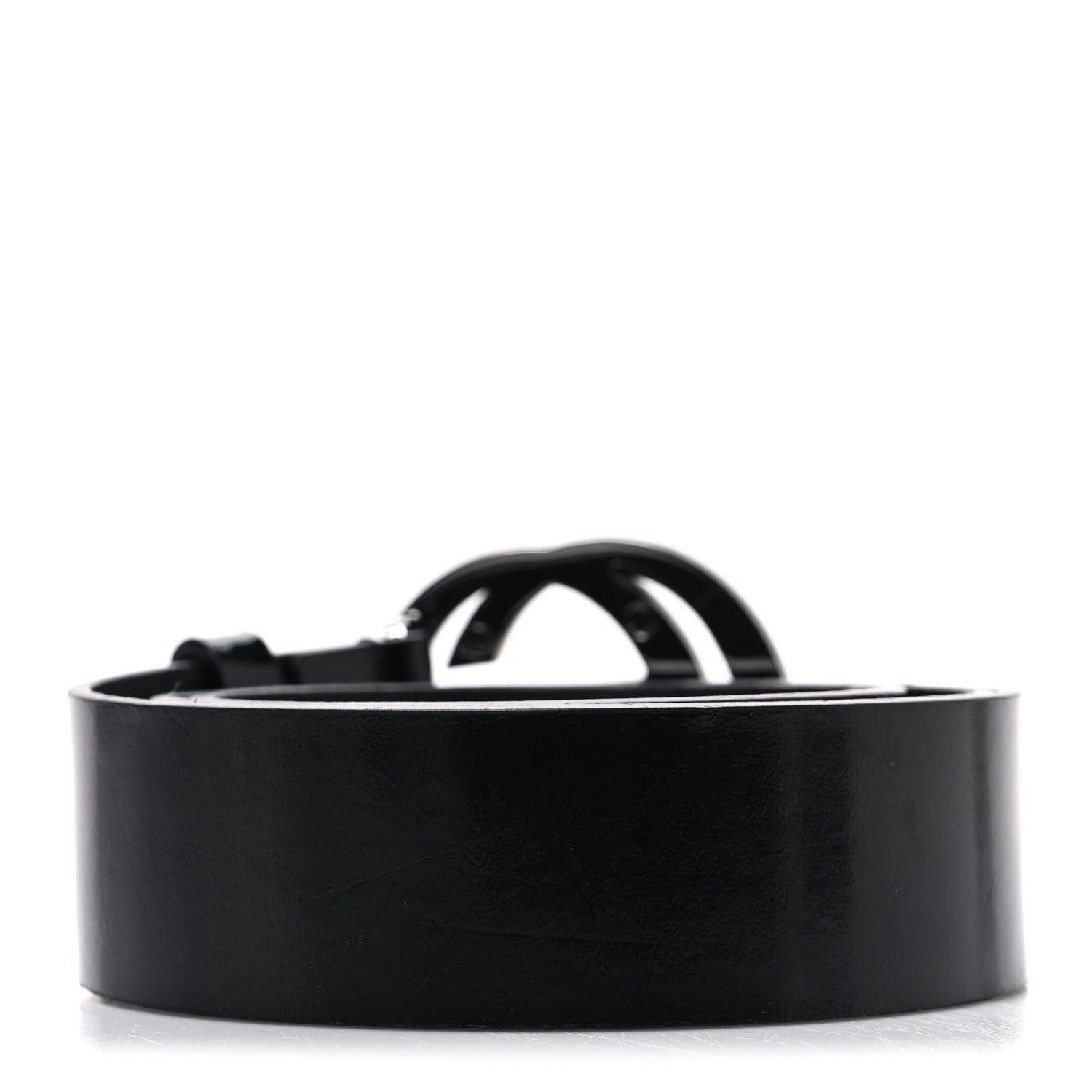 Gucci Patent Calfskin Interlocking G Belt 90 36 Black 2 of 5