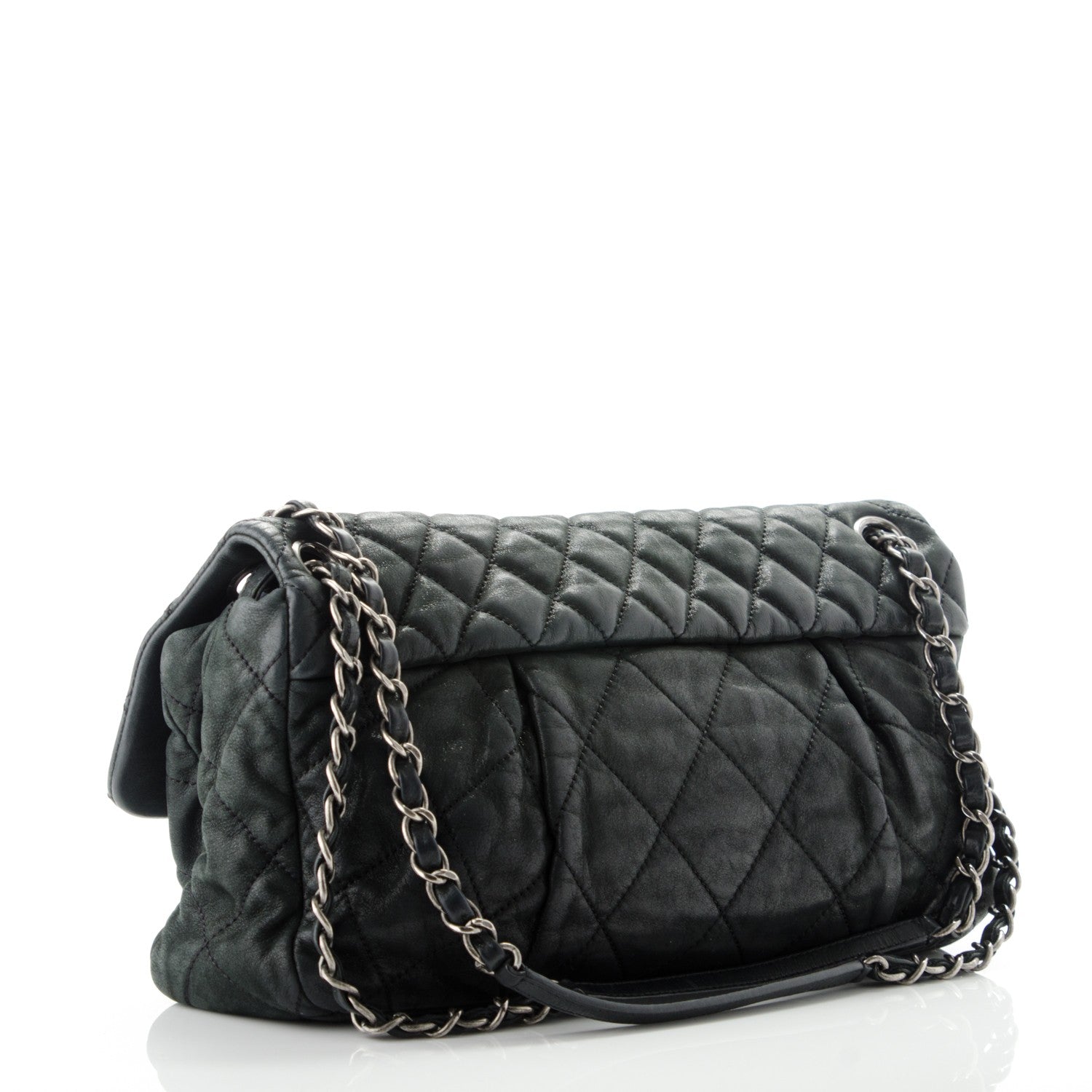 Chanel Iridescent Calfskin Large Chic Quilt Flap Black 3 of 8