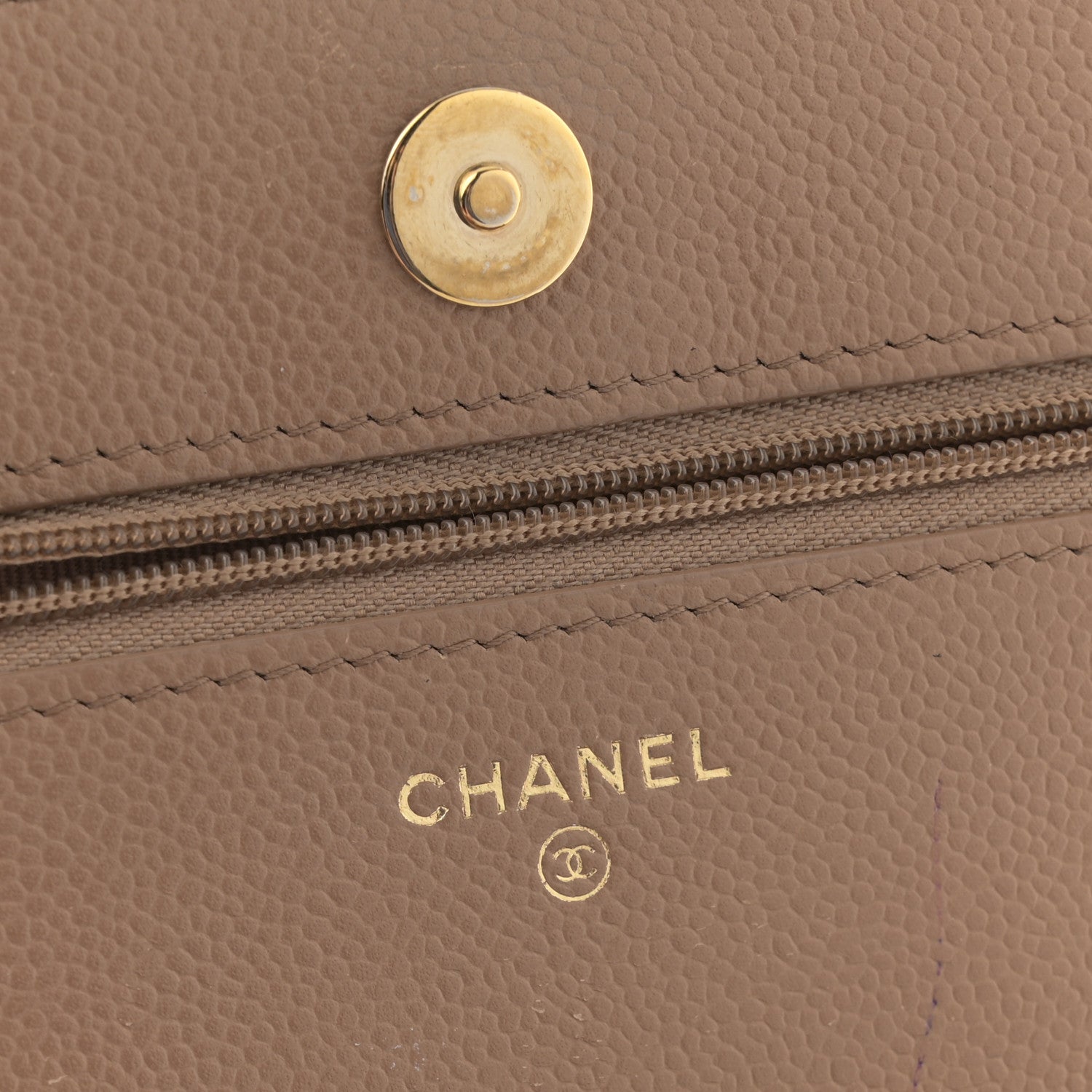 Chanel Caviar Quilted Multi Chain Wallet On Chain WOC Beige 6 of 12