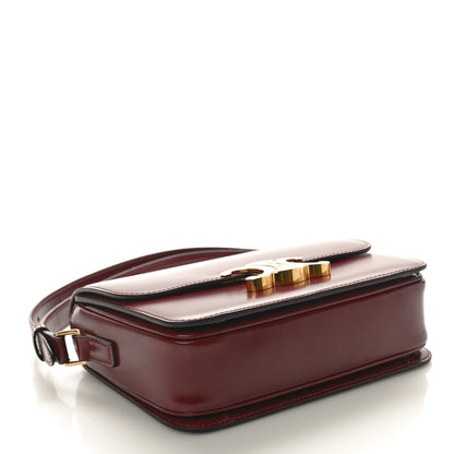 Celine Shiny Calfskin Teen Triomphe Light Burgundy 4 of 9