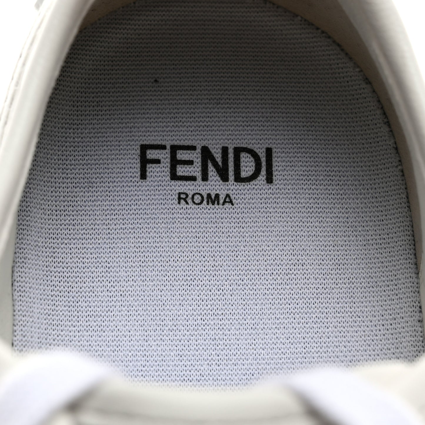 Nappa FF Embossed Rise Low Top Sneakers 36 White