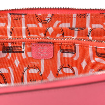 Hermes Epsom Silk'In Wallet Rose Azalee 6 of 8
