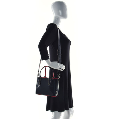 Christian Louboutin PVC Spikes Mini East West Cabata Tote Black 2 of 10