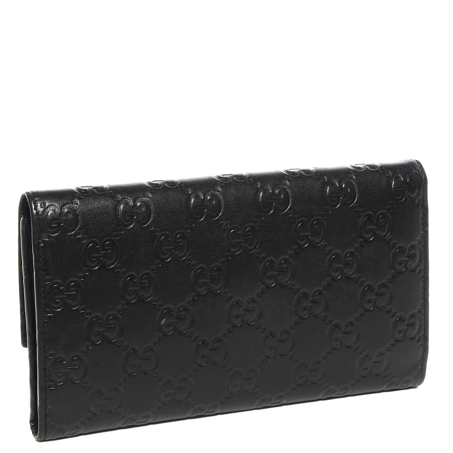Guccissima Continental Flap Wallet Black