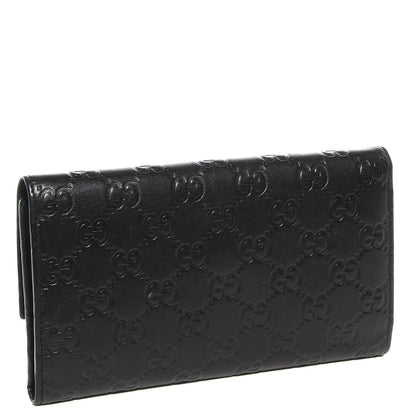 Gucci Guccissima Continental Flap Wallet Black 3 of 7