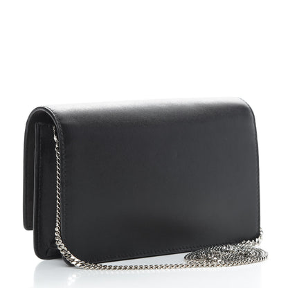 Fendi Vitello Liberty Studded Tube Wallet On Chain Black Multicolor 3 of 11