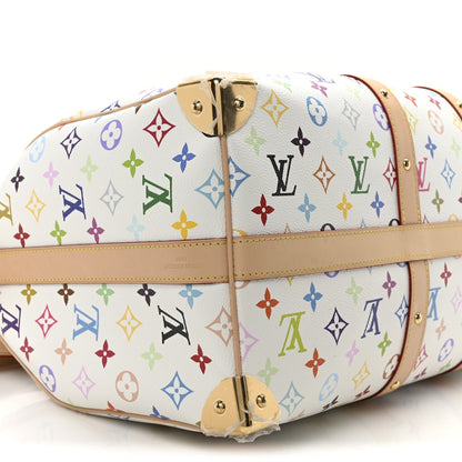 Louis Vuitton LV X TM Monogram Multicolor Keepall Bandouliere 45 White 8 of 9