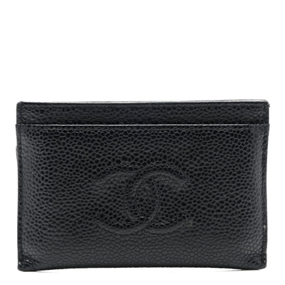 Chanel Caviar Timeless CC Card Holder Black 1 of 8