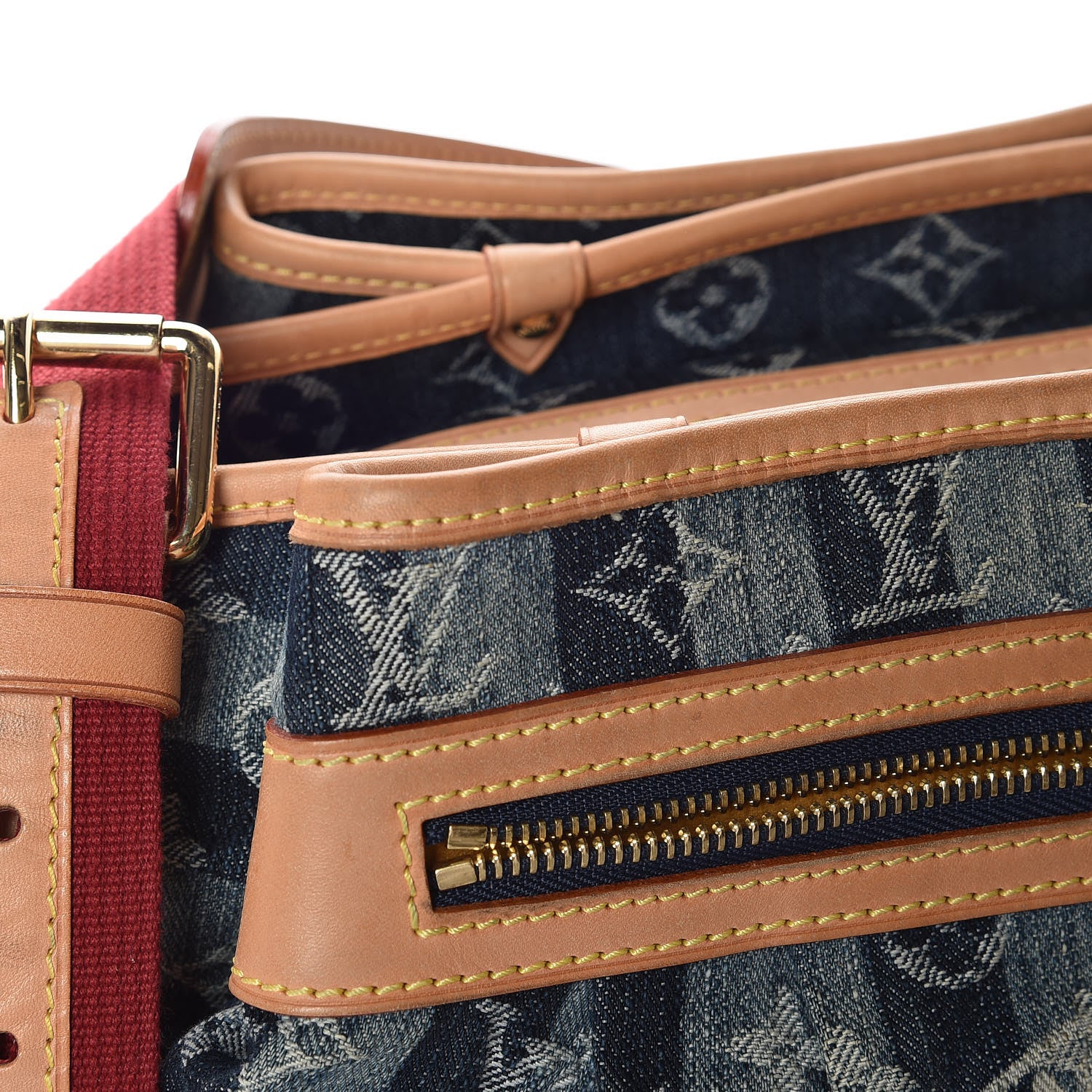 Louis Vuitton Denim Raye Porte Epaule MM 9 of 17