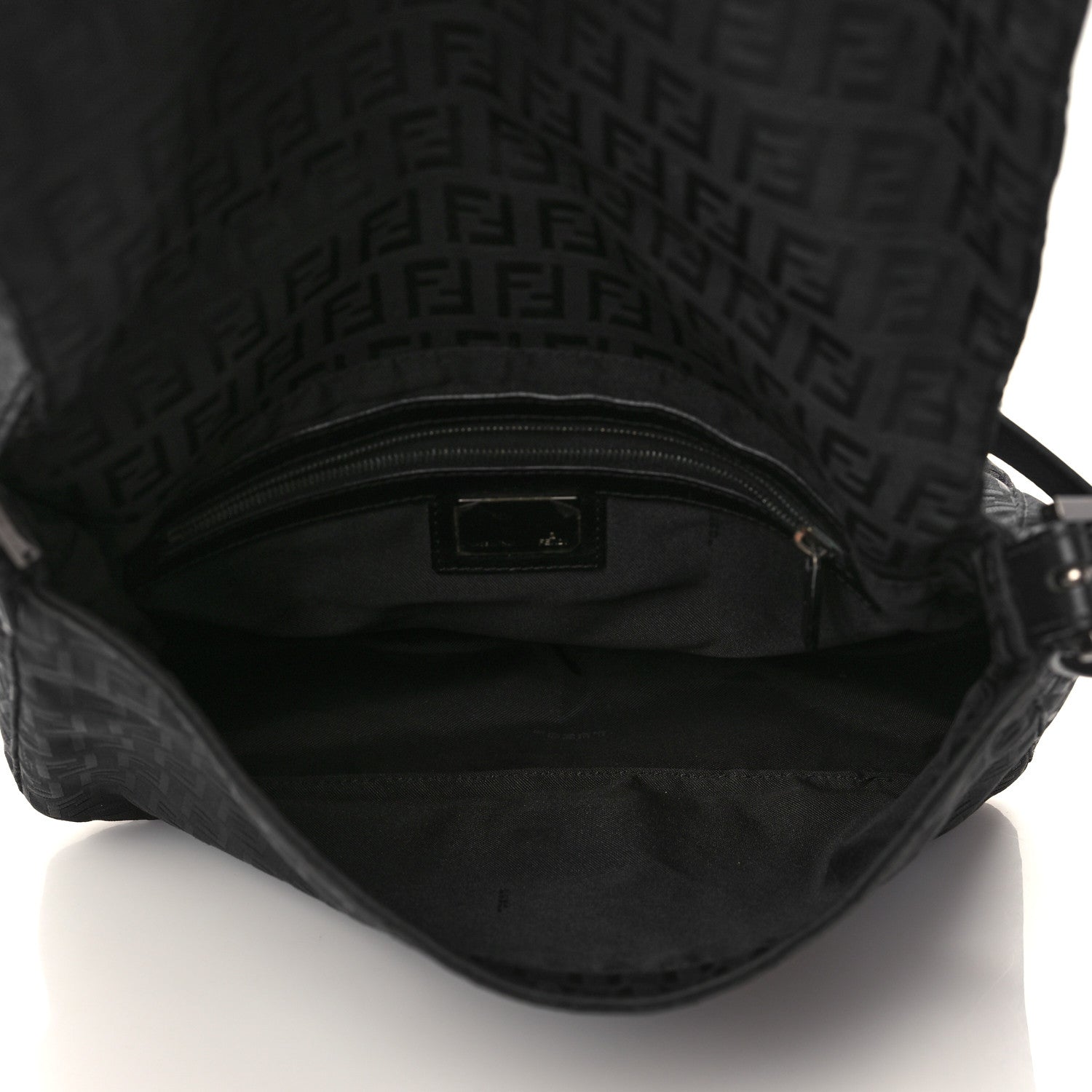 Fendi Zucchino Mama Baguette Black 5 of 6